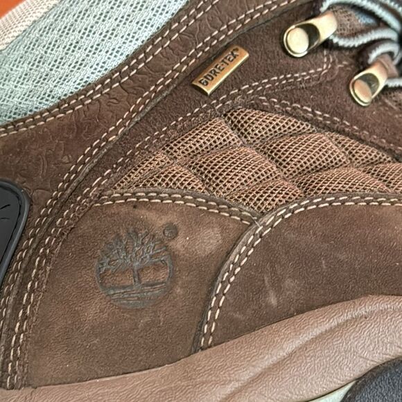 Timberland Women's Gannon mid Gore Tex Brown Leather Hiking Trail Work Boots 9 - Picture 11 of 12